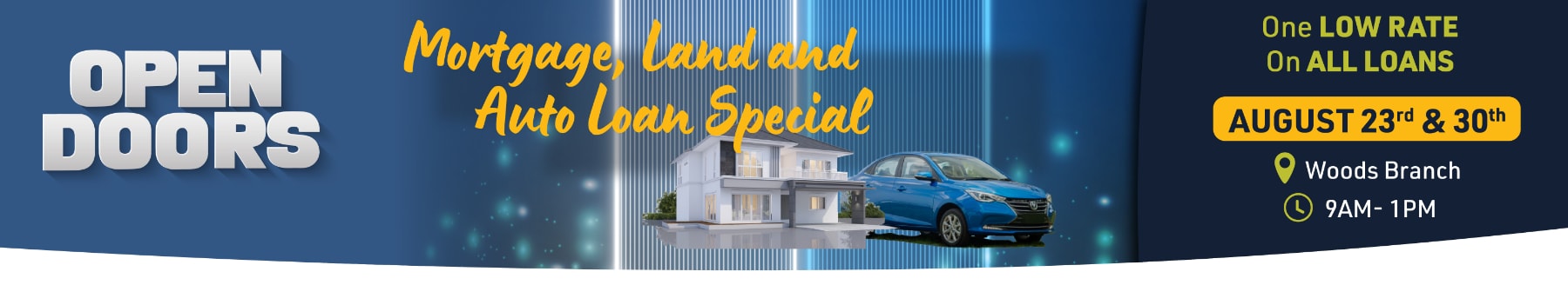 Open Doors: Mortgage, Land and Auto Loan Special